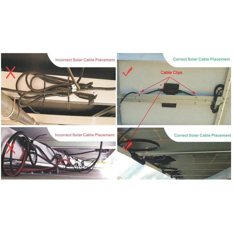10PCS Stainless Steel Solar Wire Clips – Dual Cable Clamp for PV Panel Edge Mounting - Image 4