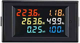 Tense 6 IN 1 80-300V AC Digital Voltmeter Ammeter Power KWH Meter Watt Meter 100A 4 Colors LCD Display - Image 4