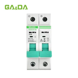 GA&DA GDDC5-63 DC 500V 2P Miniature Circuit Breaker (MCB) – Reliable DC Protection for Solar and Industrial Systems