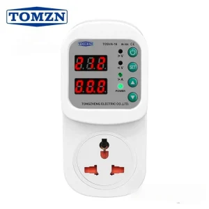 Tomzn TOSVA-16 16A Socket Voltage Protector – Smart Power Surge & Voltage Guard (Muhafiz)