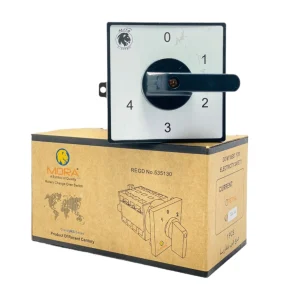 Mora 4 Line 75A/50A Phase and Neutral Selector Switch Mora Rotary Change Over for 4 Meters