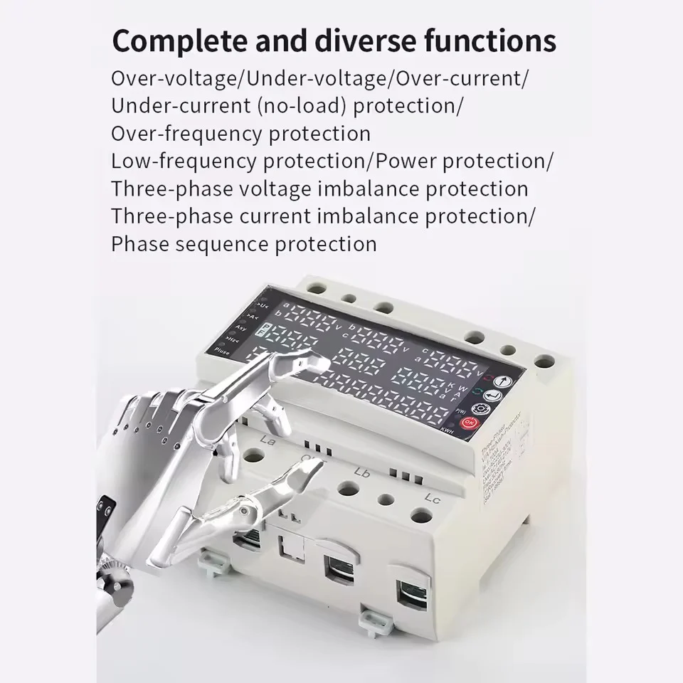 TOMZN TOMPD-100LW 100A 3 Phase Multifunctional Smart Wifi Breaker Switch | Voltage Protection Relay | Prepaid Switch - Image 5