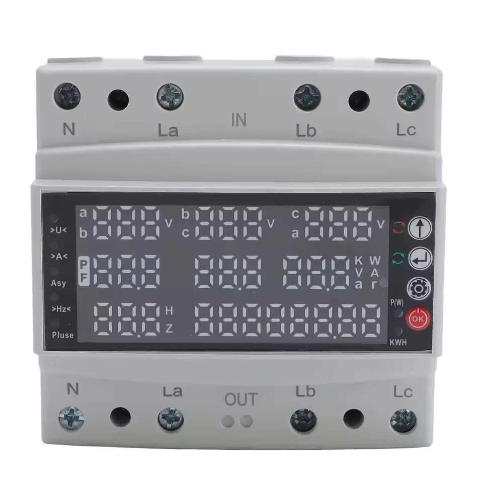 TOMZN TOMPD-100LW 100A 3 Phase Multifunctional Smart Wifi Breaker Switch | Voltage Protection Relay | Prepaid Switch