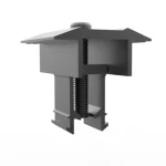 BHS Aluminum Mid Clamp for Solar Mount With Base & Bolt