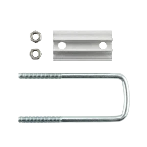 Solar Mid Clamp with U-Bolt – Aluminum Clamp With Galvanized Iron Mounting Bracket for PV Panels