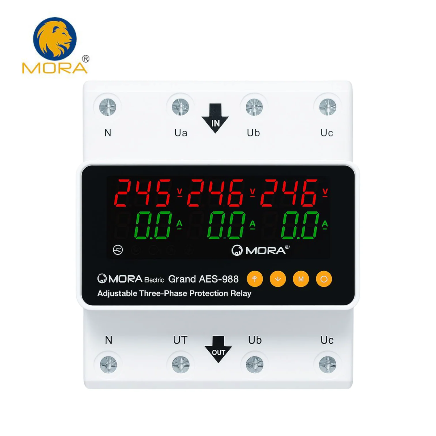 Mora 4Pole 3 Phase Voltage and current Protector