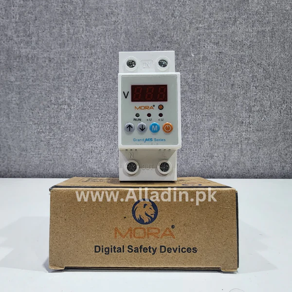 Mora 40A Volt Protector for High and Low Voltages by MORA Bulgaria with time delay function.