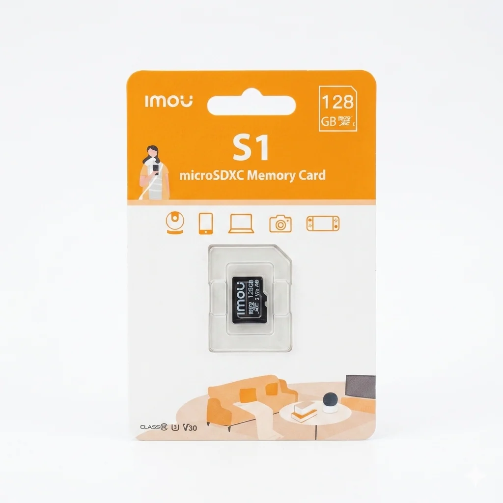 Imou MicroSDXC Memory Card 64GB S1/128GB – High-Speed Class 10 Storage for Security Cameras & Mobile Devices - Image 2