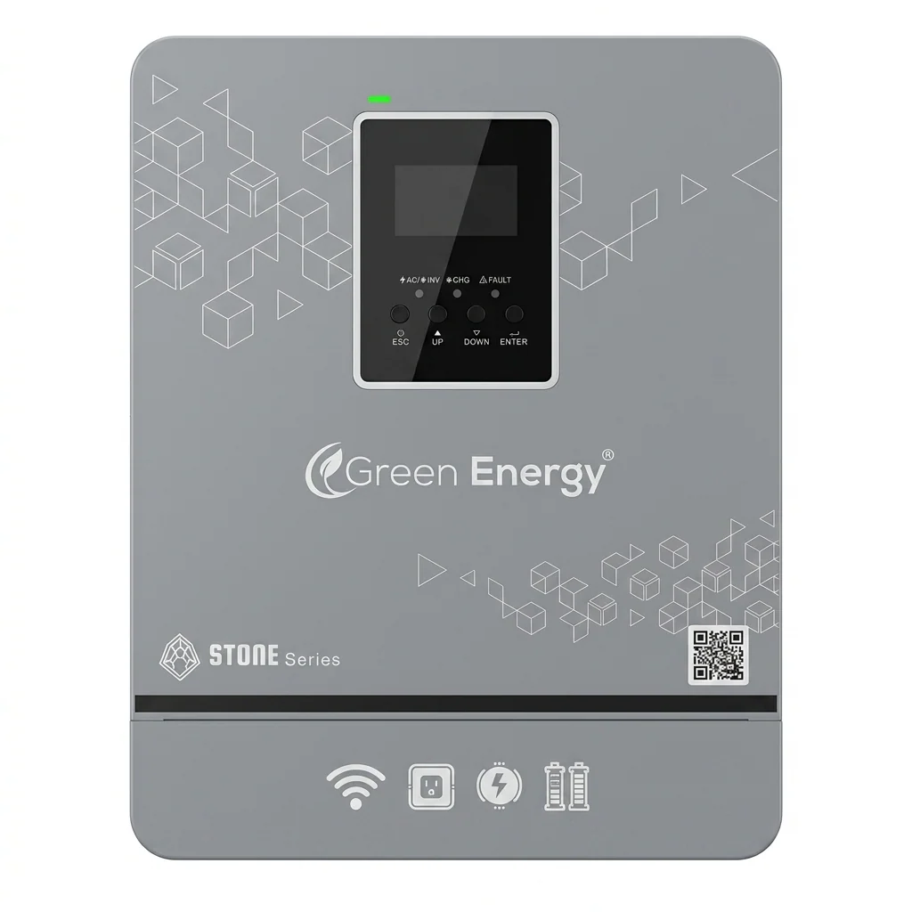 Green Energy Stone Series 3.6kW PV5200 Off-Grid Solar Inverter | Pure Sine Wave UPS