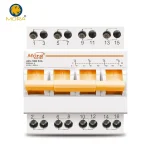 Mora 4P 63A 3 Phase Din Rail MTS Dual Power Manual Transfer Switch Interlock Breaker Type Changeover