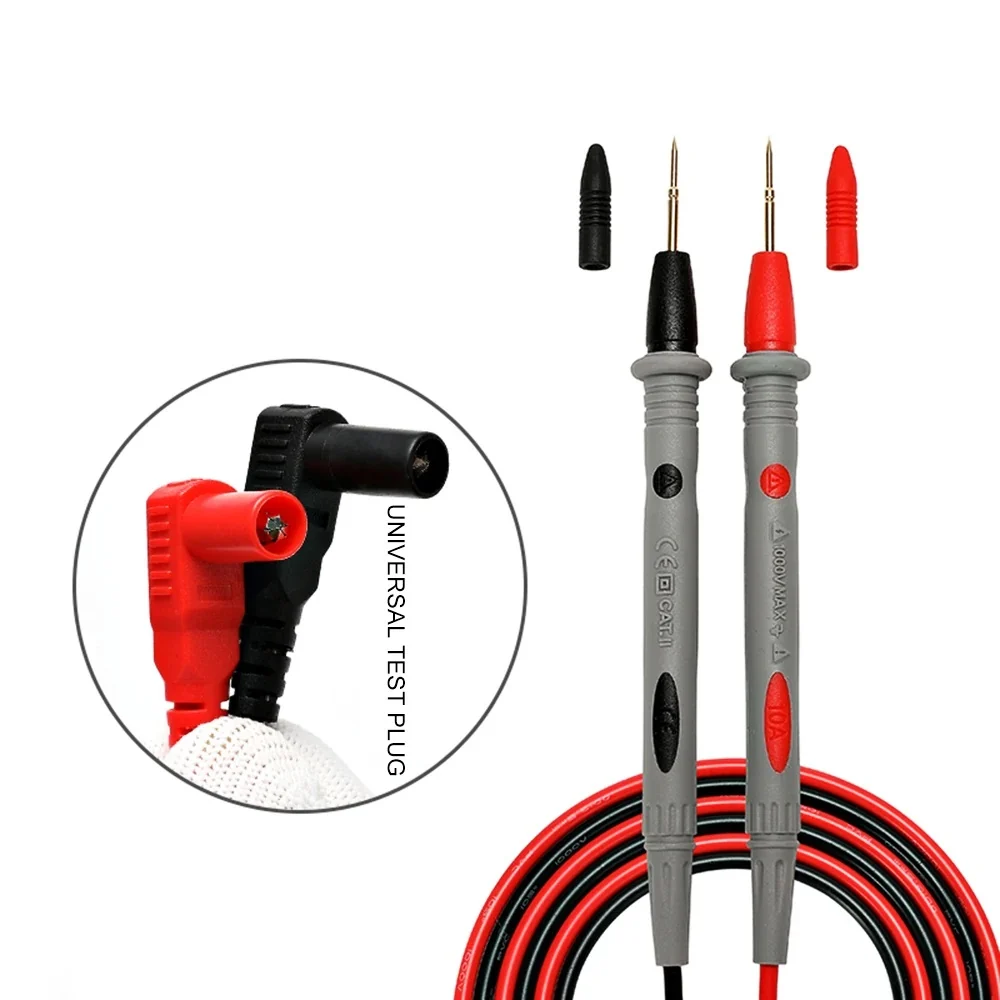 1 Pair Universal Digital Multimeter Fine Tip Lead Probe Pen 1000V 10A High Quality Meter Wire - Image 2