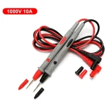 1 Pair Universal Digital Multimeter Fine Tip Lead Probe Pen 1000V 10A High Quality Meter Wire
