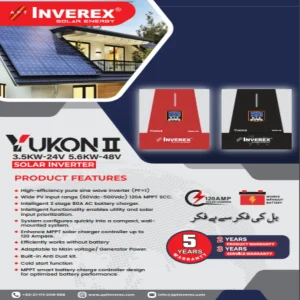 Inverx Youkon 3.5KW and 5.6KW MPPT Hybird Solar Inventer