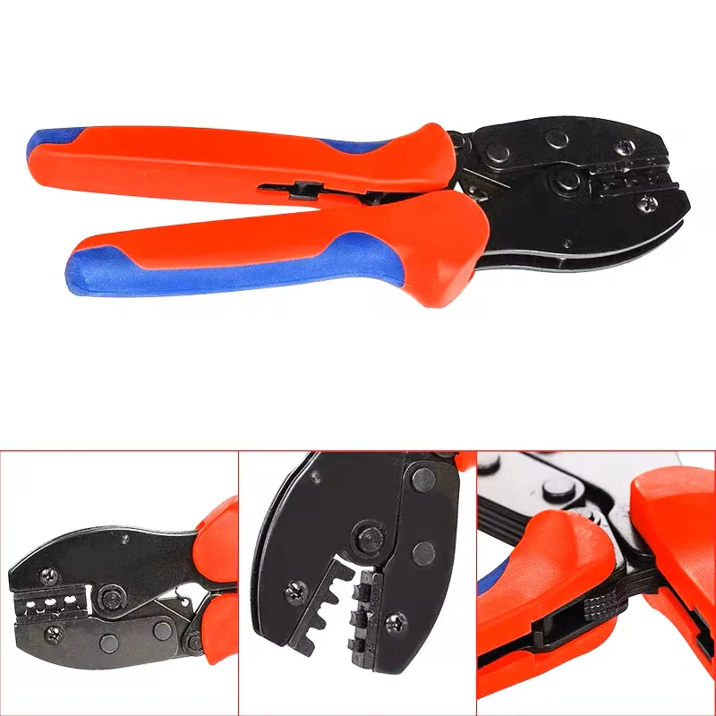 YTH-2546B-23 Suit Solar Crimping Pliers Tools Kit For MC4 Cable Electeical Connectors Solar Panel PV Cable 5 Male Female Connectors Termianls Sets - Image 5