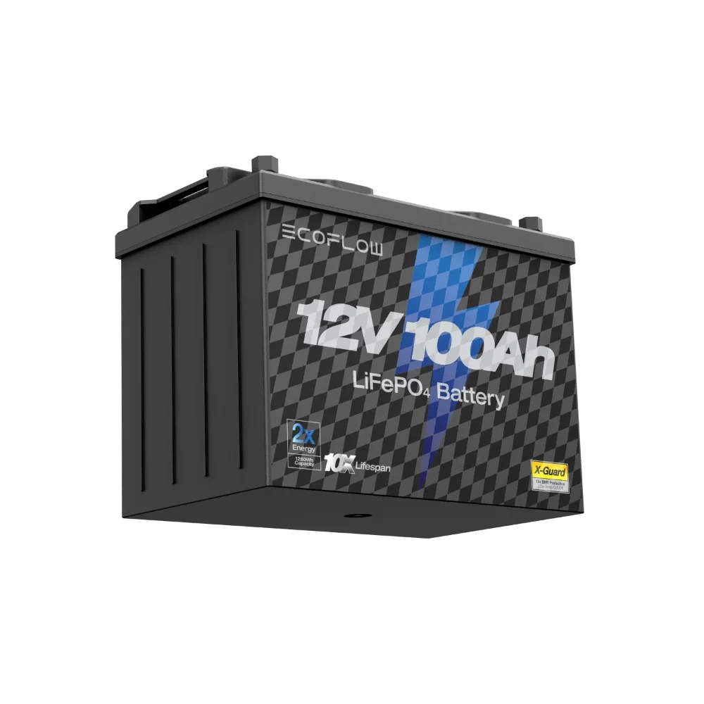 EcoFlow 12V 100Ah LiFePO4 Lithium Battery – Long-Life 1280Wh Deep Cycle Power Solution - Image 2