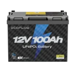 EcoFlow 12V 100Ah LiFePO4 Lithium Battery – Long-Life 1280Wh Deep Cycle Power Solution