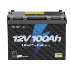 EcoFlow 12V 100Ah LiFePO4 Lithium Battery – Long-Life 1280Wh Deep Cycle Power Solution