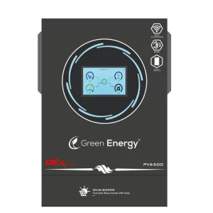 Green Energy REX 4KW Hybrid Solar Inverter – PV6500 | Built-in WiFi, Lithium Battery Port, Dual Output