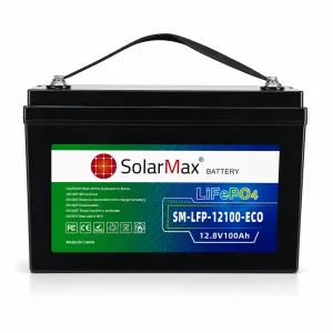 SolarMax LiFePO4 12.8V 100Ah Lithium Battery | Deep Cycle Energy Storage for Solar Systems