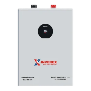 Inverex INV-LV-IP21 11.8kWh Lithium-Ion Battery | 230Ah LiFePO4 Solar Battery | Scalable Energy Storage